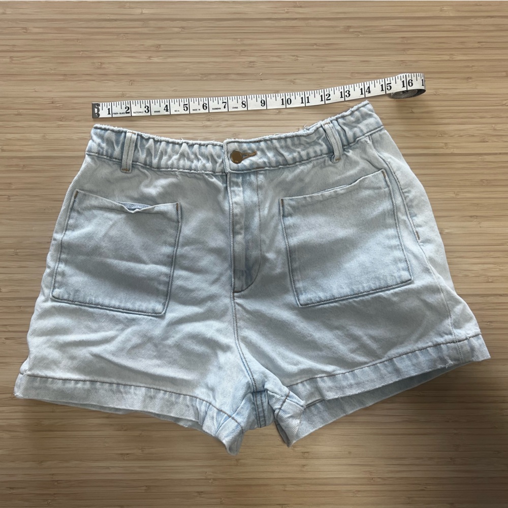 Zara - Women's Light Blue Shorts - high waist